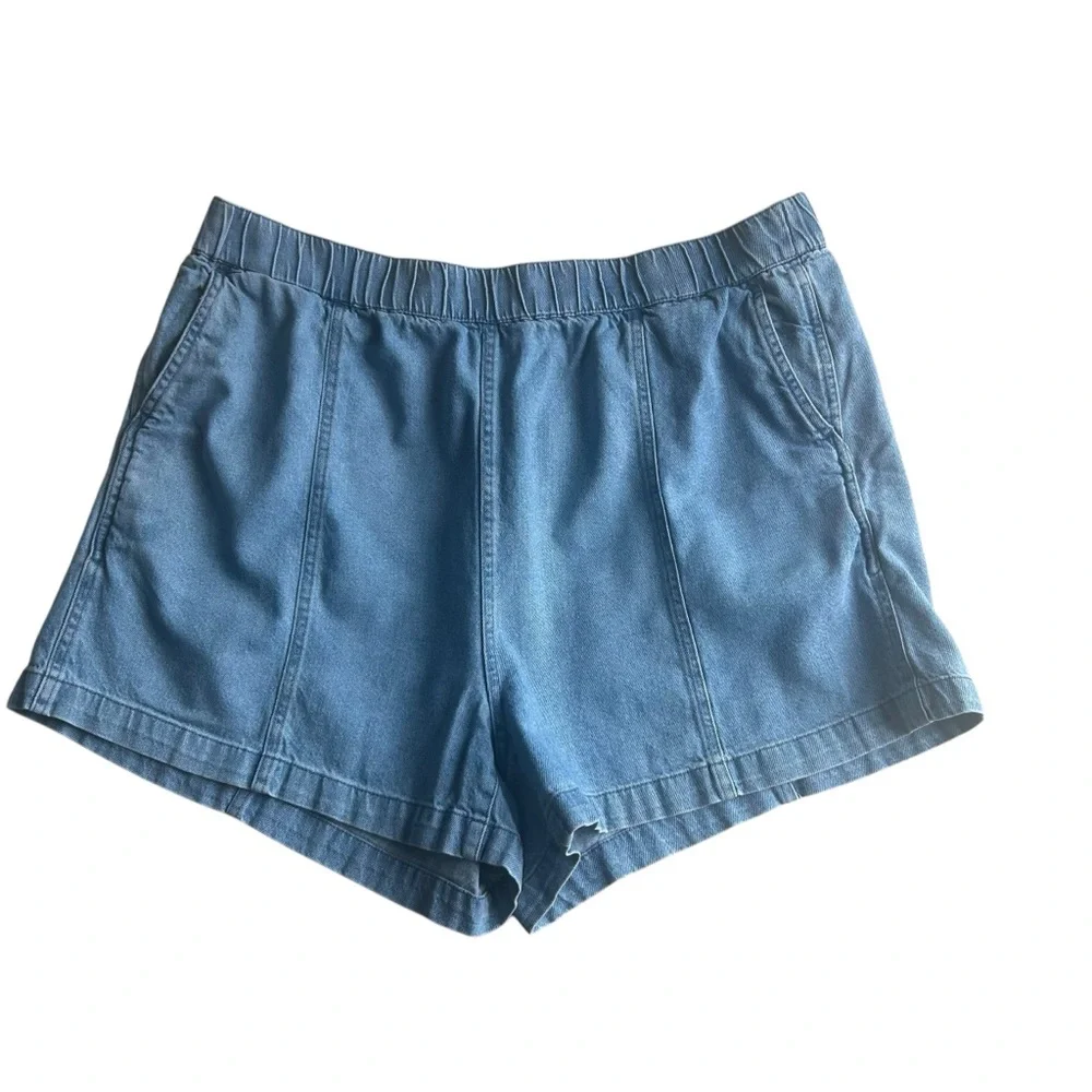 Madewell Denim Easy Pull-On Shorts in Rathmore Wash XL - Picture 4 of 10